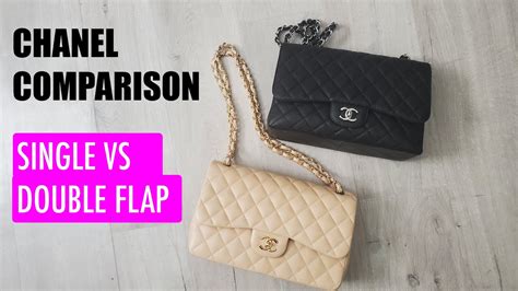 double flap vs single flap chanel|chanel single flap vs double.